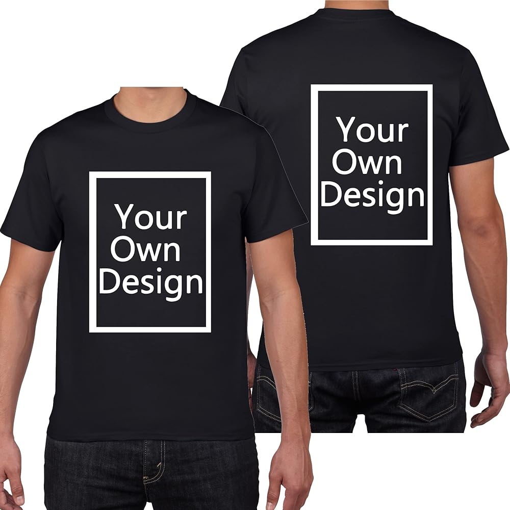 On Demand Custom T-Shirt Black